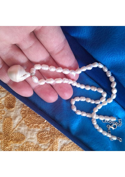 Barok Gerçek Inci Kolye