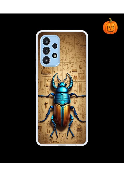 Samsung Galaxy A52 Uyumlu Şeffaf Kılıf Antik Mısır 3 Tasarımlı