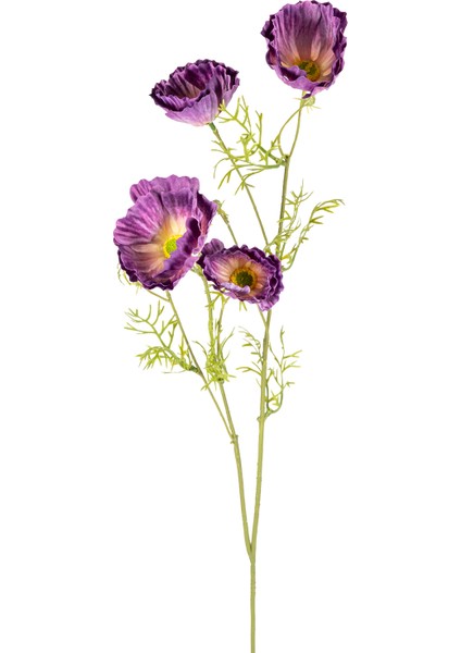 Yapay Çiçek Gelincik Mor 70 Cm.