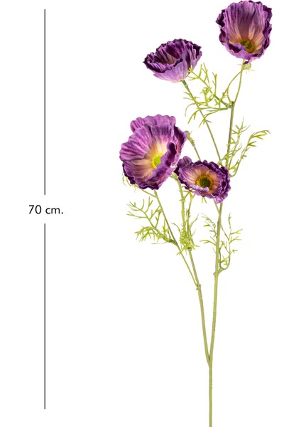Yapay Çiçek Gelincik Mor 70 Cm. modelleri