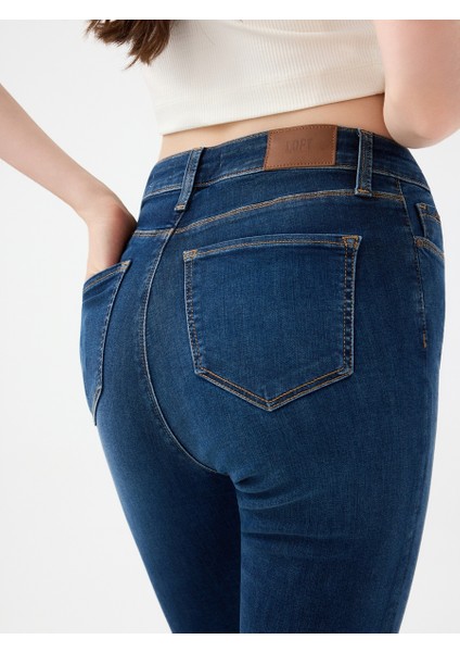 Natalie Minael Kadın Jean Pantolon LF2037056 LF2037056018