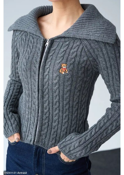 Fermuarlı Ayıcıklı Hırka fiyatları