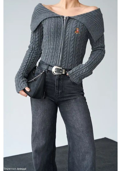 Fermuarlı Ayıcıklı Hırka modelleri