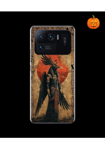 Xiaomi Mi 11 Pro Uyumlu Şeffaf Kılıf Antik Mısır 7 Tasarımlı