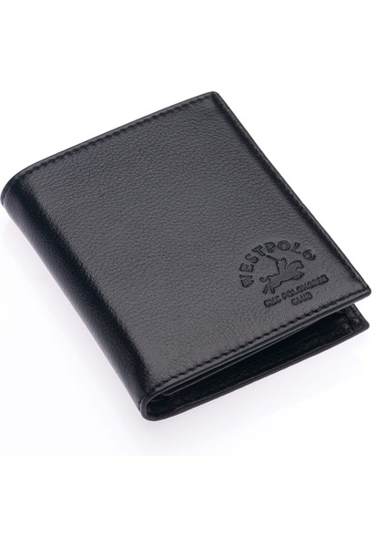 Chace Hakiki Deri Kağıt Para ve Bozuk Para Bölmeli Küçük Erkek Cüzdanı - Siyah fiyatları
