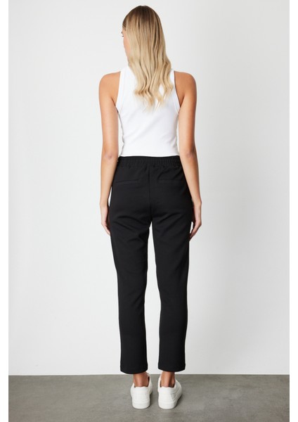 Kadın Fermuar Cepli Dar Paça Eşofman Altı 66914 Siyah fırsatları