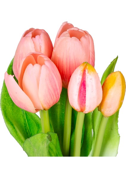 Yapay Lale 3 Çiçek 2 Tomurcuklu Pembe 33 Cm. fiyatları