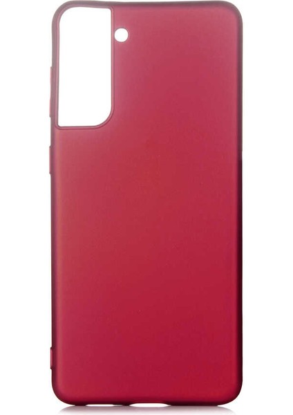 Galaxy S21 Plus Kılıf Senk Premier Silikon Kapak-Mürdüm