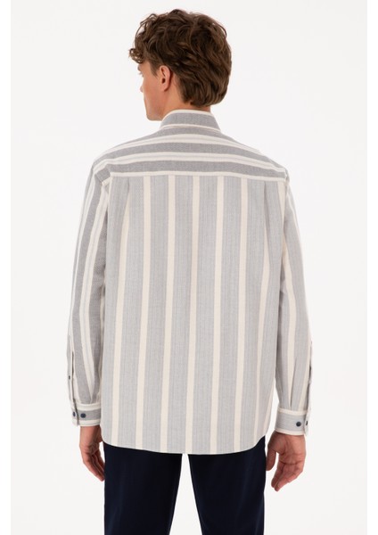 Erkek Lacivert Gömlek Desenli 50316558-VR033 indirimleri