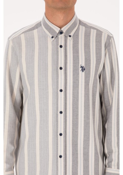 Erkek Lacivert Gömlek Desenli 50316558-VR033