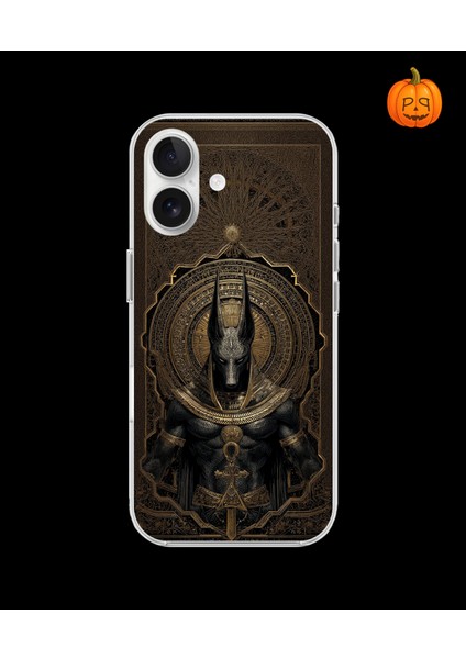 iPhone 16 Plus Uyumlu Şeffaf Kılıf Antik Mısır 1 Tasarımlı
