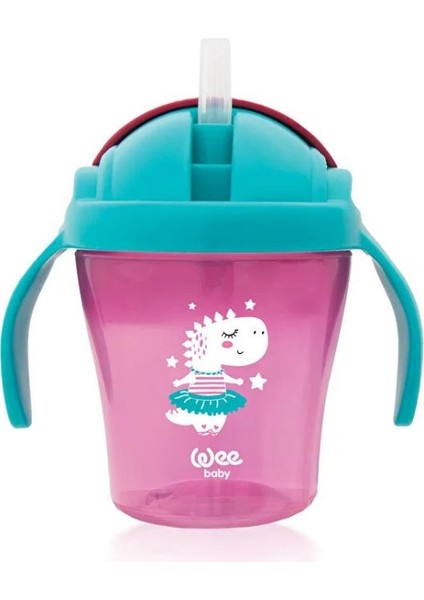 Pipetli Bardak 200 ml 12+ Ay Pembe