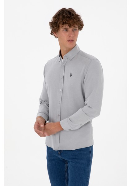 Erkek Gri Gömlek Desenli 50316644-VR024 modelleri