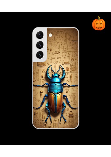 Samsung Galaxy S22 Uyumlu Şeffaf Kılıf Antik Mısır 3 Tasarımlı