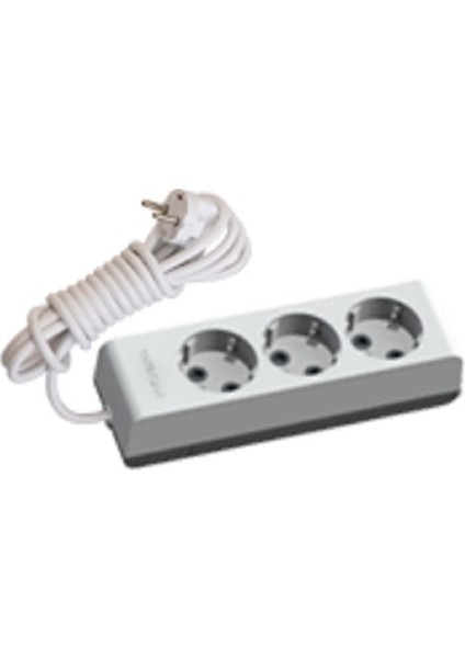 GÜNSAN VISAGE 3'LÜ (Ç.K.)TOPRAKLI GRUP PRİZ ( 2 MT )