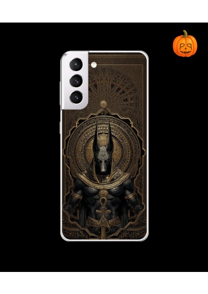Samsung Galaxy S21 Uyumlu Şeffaf Kılıf Antik Mısır 1 Tasarımlı