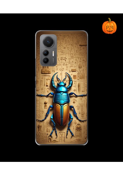 Xiaomi Mi 12 Uyumlu Şeffaf Kılıf Antik Mısır 3 Tasarımlı