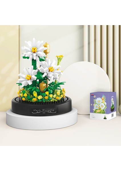 Fanus Blok Çiçek - Papatya 490 Parça