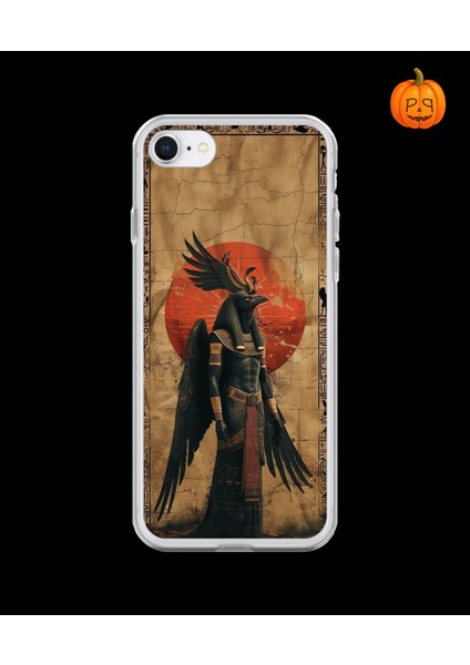 iPhone 6 Uyumlu Şeffaf Kılıf Antik Mısır 7 Tasarımlı