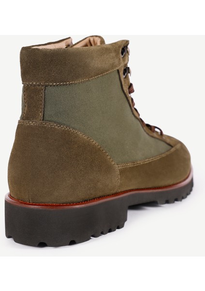 Retro Kalın Tabanlı Deri Bot