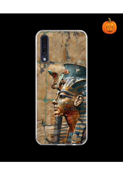 Samsung Galaxy A70 Uyumlu Şeffaf Kılıf Antik Mısır 6 Tasarımlı