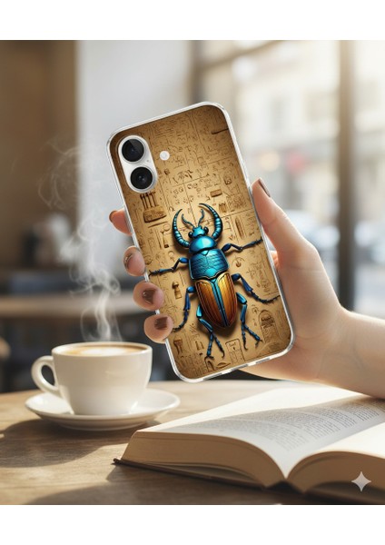 Samsung Galaxy A11 Uyumlu Şeffaf Kılıf Antik Mısır 3 Tasarımlı indirimleri