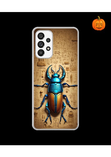 Samsung Galaxy A73 Uyumlu Şeffaf Kılıf Antik Mısır 3 Tasarımlı