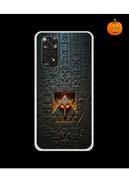 Xiaomi Redmi Note 11 Uyumlu Şeffaf Kılıf Antik Mısır 4 Tasarımlı