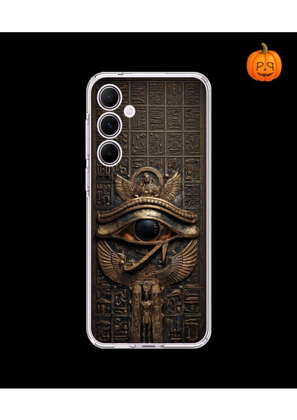 Samsung Galaxy A55 Uyumlu Şeffaf Kılıf Antik Mısır 2 Tasarımlı