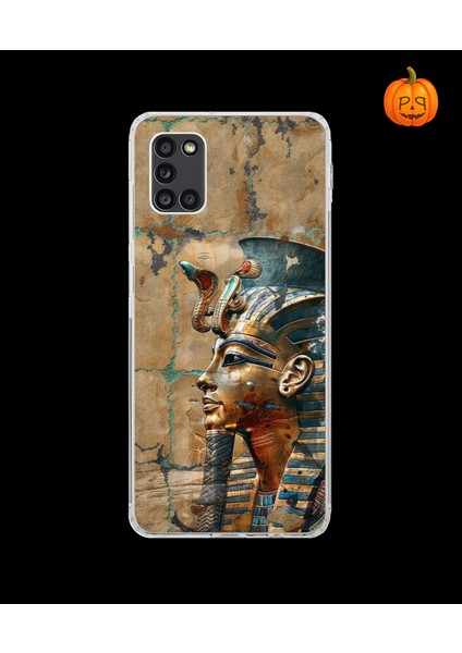 Samsung Galaxy A31 Uyumlu Şeffaf Kılıf Antik Mısır 6 Tasarımlı