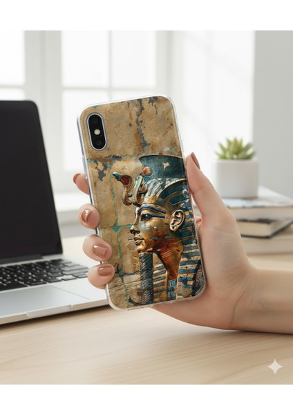 Samsung Galaxy A31 Uyumlu Şeffaf Kılıf Antik Mısır 6 Tasarımlı indirimleri