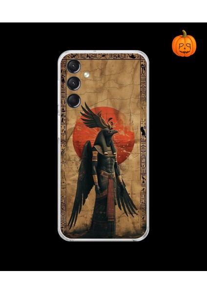 Samsung Galaxy A24 Uyumlu Şeffaf Kılıf Antik Mısır 7 Tasarımlı