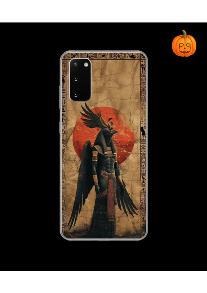 Samsung Galaxy S20 Uyumlu Şeffaf Kılıf Antik Mısır 7 Tasarımlı