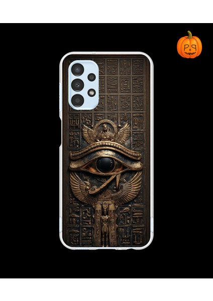 Samsung Galaxy A13 Uyumlu Şeffaf Kılıf Antik Mısır 2 Tasarımlı