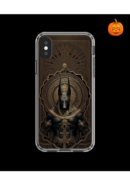 iPhone Xs Uyumlu Şeffaf Kılıf Antik Mısır 1 Tasarımlı