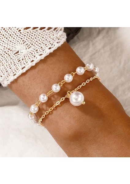 Şıklığınızı Tamamlayacak Zarif Beyaz Inci Bileklik