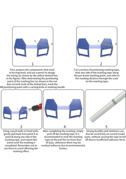 Cg Serisi Oyma Kılavuz Bant Her Uzunluk 30 M Modelleme Hobi Yükseltme Aksesuarı 3 mm (Yurt Dışından) modelleri