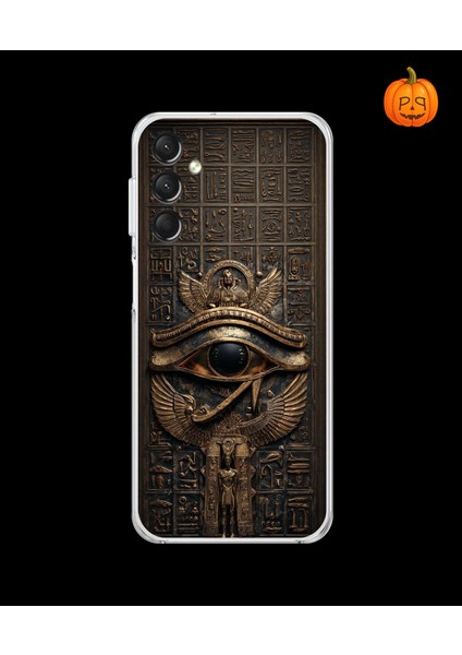 Samsung Galaxy A14 Uyumlu Şeffaf Kılıf Antik Mısır 2 Tasarımlı