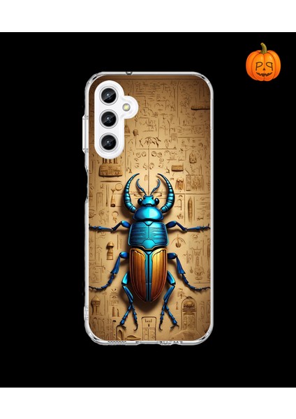 Samsung Galaxy A25 Uyumlu Şeffaf Kılıf Antik Mısır 3 Tasarımlı