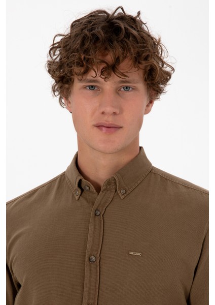 Erkek Haki Gömlek Desenli 50308390-VR027 fiyatları