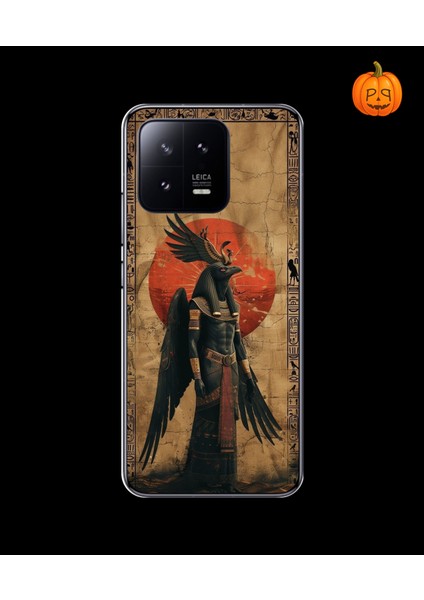 Xiaomi Mi 13 Pro Uyumlu Şeffaf Kılıf Antik Mısır 7 Tasarımlı