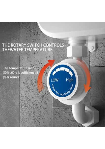 Elektrikli Duş Başlıkları Termostatik Duş Başlıkları Sıcaklık Ayarı Ayarlanabilir Su Geçirmez Anında Su Isıtma Ab Fişi (Yurt Dışından) fiyatları