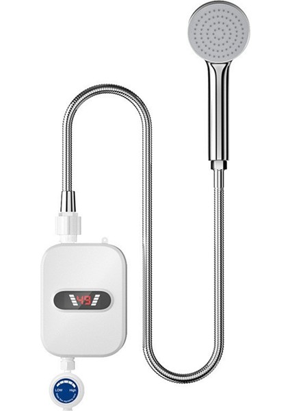 Elektrikli Duş Başlıkları Termostatik Duş Başlıkları Sıcaklık Ayarı Ayarlanabilir Su Geçirmez Anında Su Isıtma Ab Fişi (Yurt Dışından) fırsatları