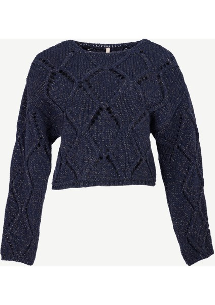 Uzun Kollu Bisiklet Yakalı Triko