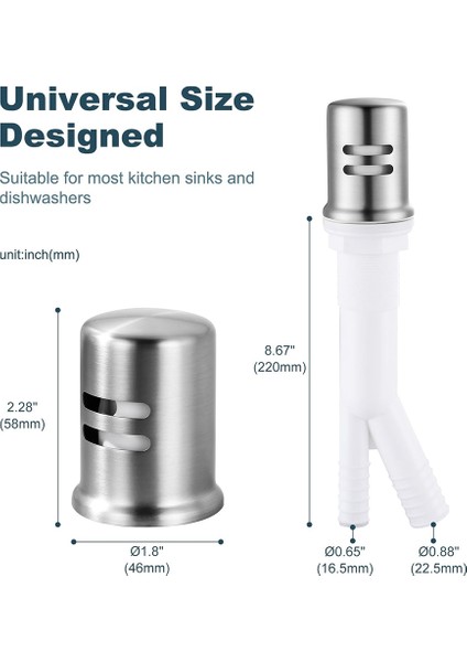 Bulaşık Makinesi Hava Boşluğu Kapağı, Mutfak Lavabosu Için Bulaşık Makinesi Hava Boşluğu Kapakları, (Yurt Dışından) fiyatları