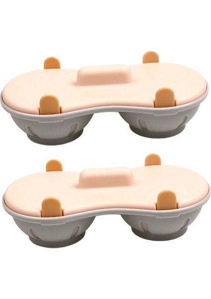 2 Adet Mikrodalga Yumurta Pişirici 2 Bölmeli Silikon Yumurta Pişirici Haşlanmış Yumurta ve Haşlanmış Yumurtalar Için Mutfak Pişirme Yumurta Kapları, B (Yurt Dışından)