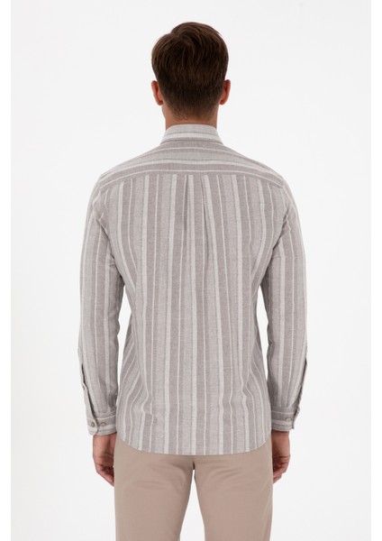 Erkek Açık Kahverengi Gömlek Desenli 50316565-VR002 indirimleri