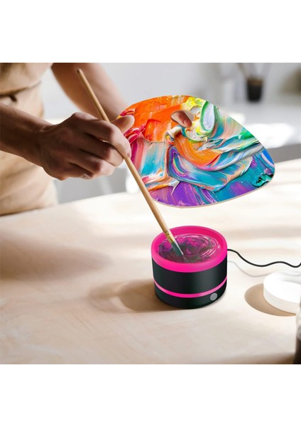 Boya Fırçası Temizleyici, Elektrikli Boya Fırçası Temizleyici Durulama Kabı, Boyama Fırçası, Sanatçı Fırçası Temizleme Yıkama Fırçası (Yurt Dışından) indirimleri