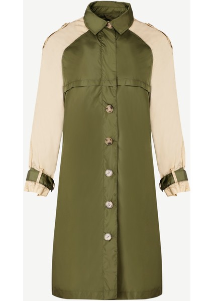 Blok Renkli Pardösü