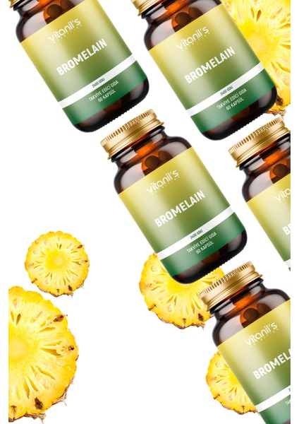 Bromelain 60 Bitkisel Kapsül - 2400 GDU fırsatları